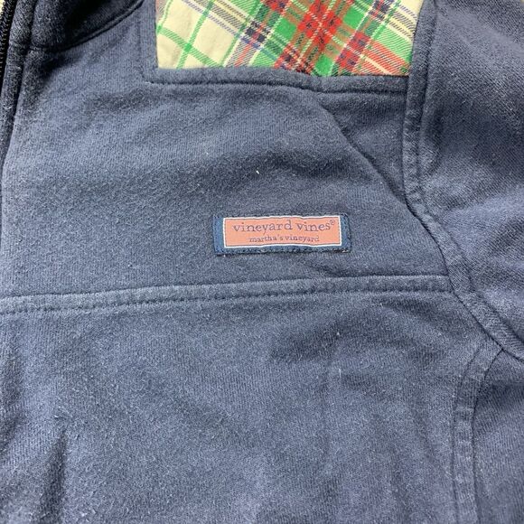 Vineyard Vines Shep Shirt Plaid Pullover 1/4 Zip Womens Small - Picture 2 of 8